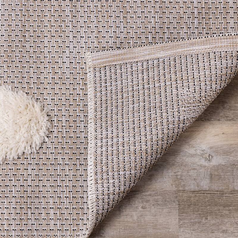 Kids Collection - Beige/Cream Llama Area Rug