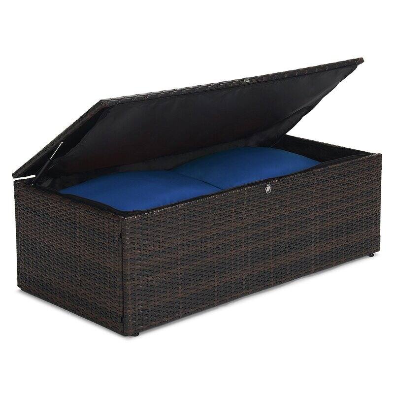 6-Piece Wicker Outdoor Patio Conversation Set