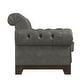 preview thumbnail 20 of 21, Greenwich Tufted Rolled Arm Nailhead Chesterfield Loveseat by iNSPIRE Q Artisan