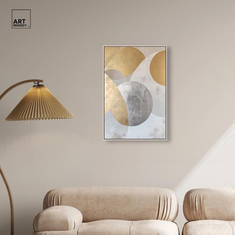 Golden Orb I Canvas by Art Remedy