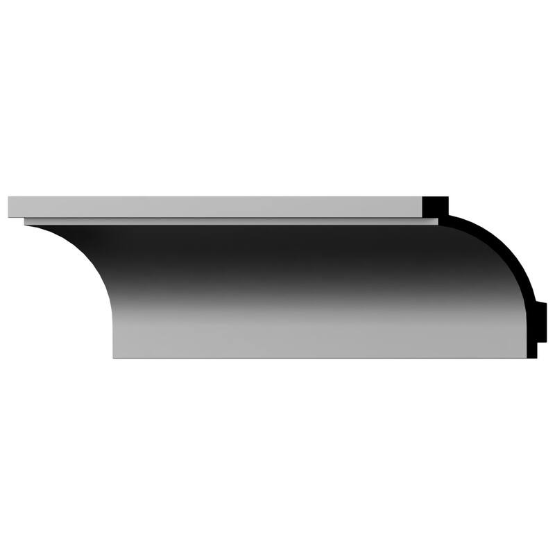6"H x 4 5/8"P x 7 3/8"F x 94 1/2"L Noah Crown Moulding - 1-Pack