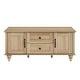 preview thumbnail 12 of 10, Light Wood Coffee Table with Drawer & Cabinet, Rustic Center Table