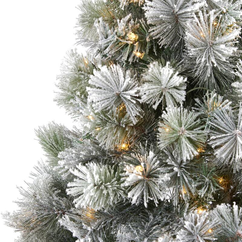 7ft Artificial Christmas Tree with Lights - Holiday Decor, Pine Tree, Festive Holiday Tree, Indoor Christmas Decoration