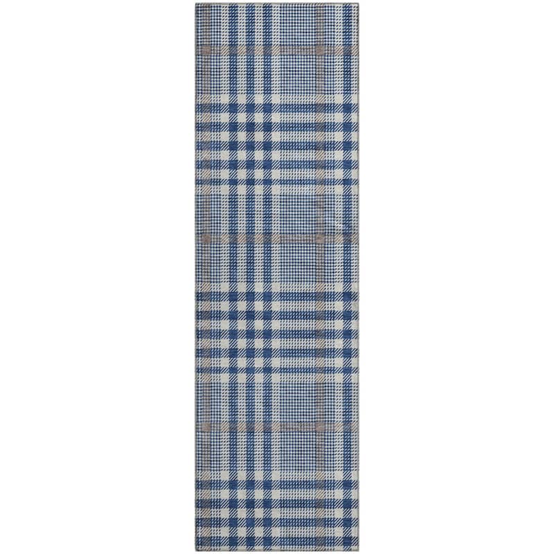 Premium Washable Super Soft Modern Plaid Mayfield Rug