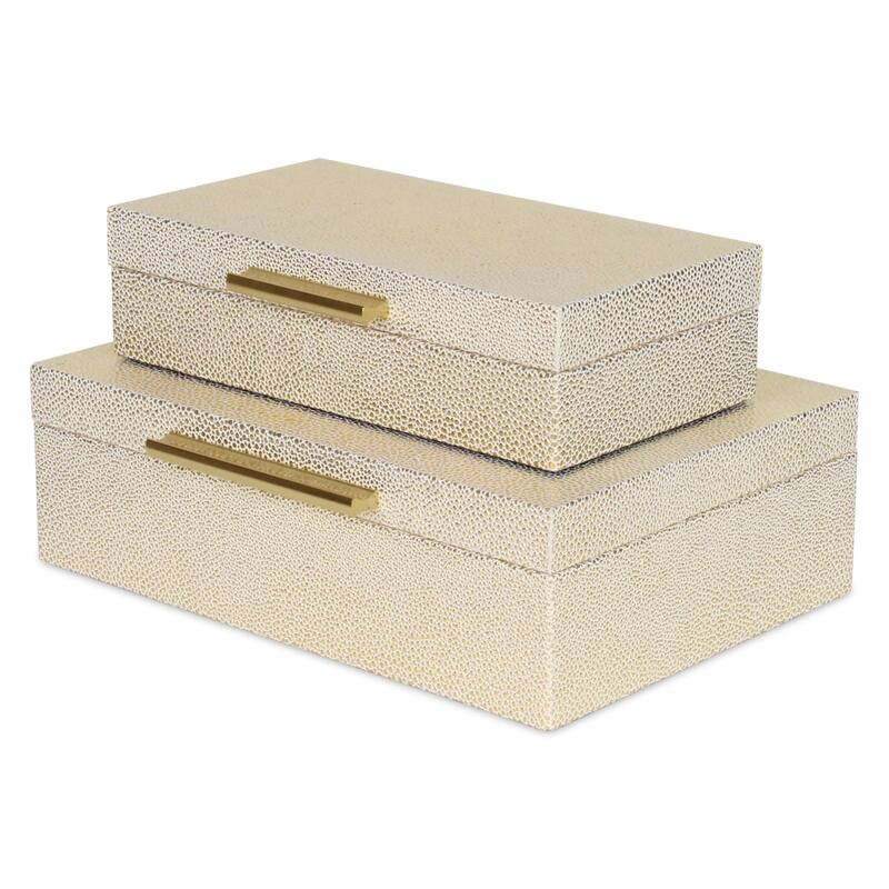 Lusan Black Vinyl Decorative Box Set