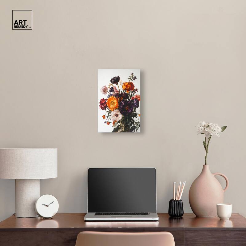 Regal Rose Riot I Canvas by Art Remedy, Gallery Wrapped