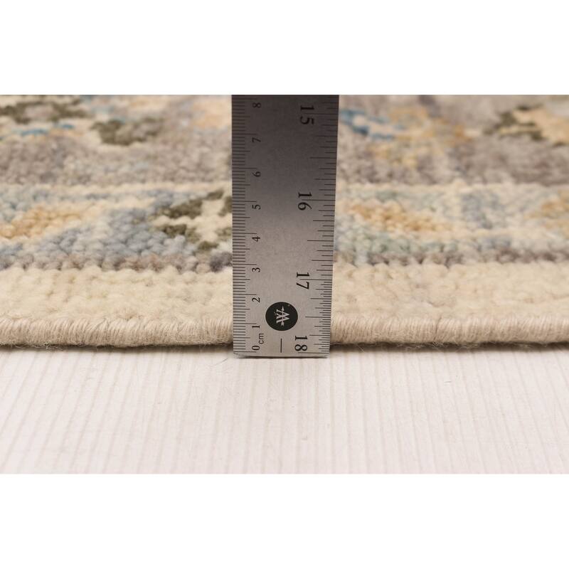 ECARPETGALLERY Hand-knotted Jules Serapi Cream Wool Rug - 7'9 x 9'11