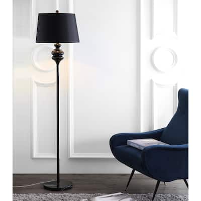 SAFAVIEH Lighting 68-inch Torc Black Floor Lamp - 17"x17"x67.5"