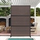 preview thumbnail 159 of 166, Outdoor Privacy Screen with Stand for Patio Garden Metal Fence