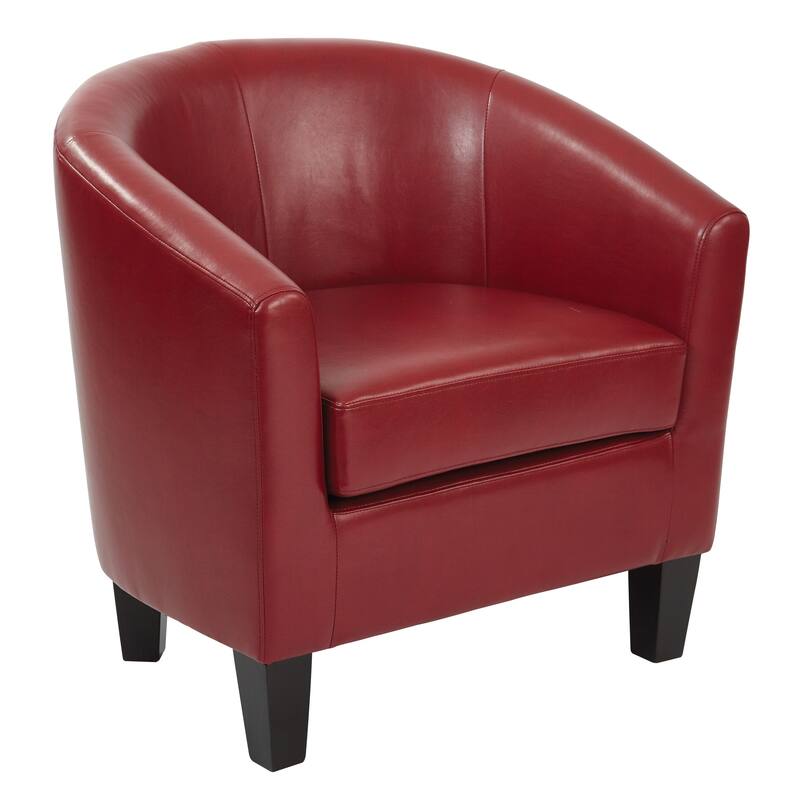 Ethan Fabric Tub Chair with Dark Espresso Wood Legs