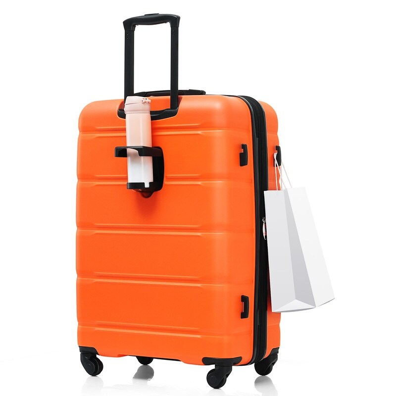 Hard suitcase with usb port top