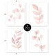preview thumbnail 5 of 4, Blush Pink and White Floral Leaf Wall Decor Art Prints Set of 4 Boho Chic Bohemian Watercolor Botanical Woodland Single Flower