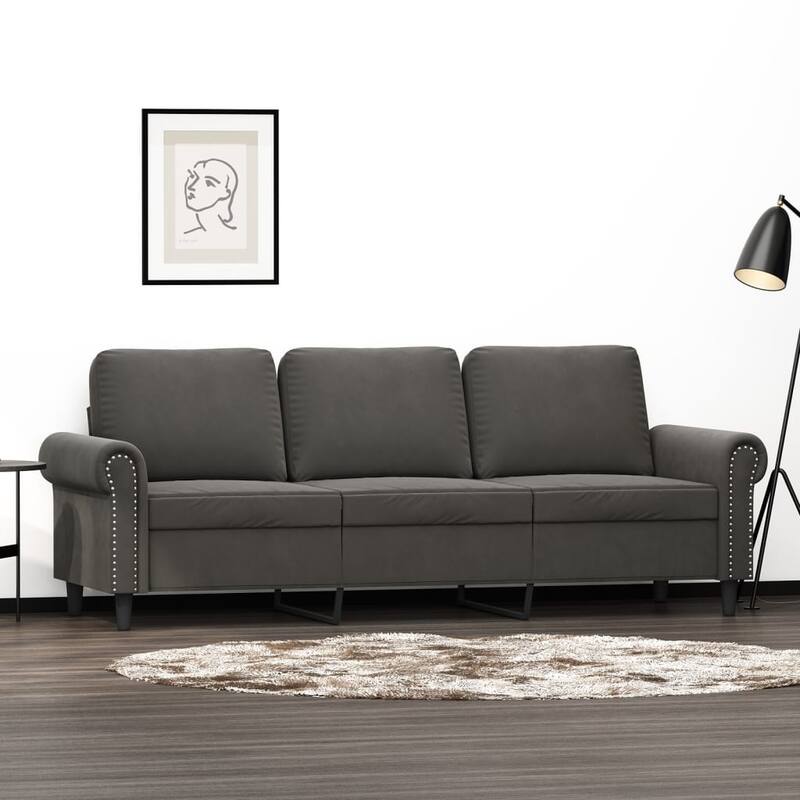 vidaXL Sofa Chair Living Room Accent Upholstered Chair with Armrest Velvet