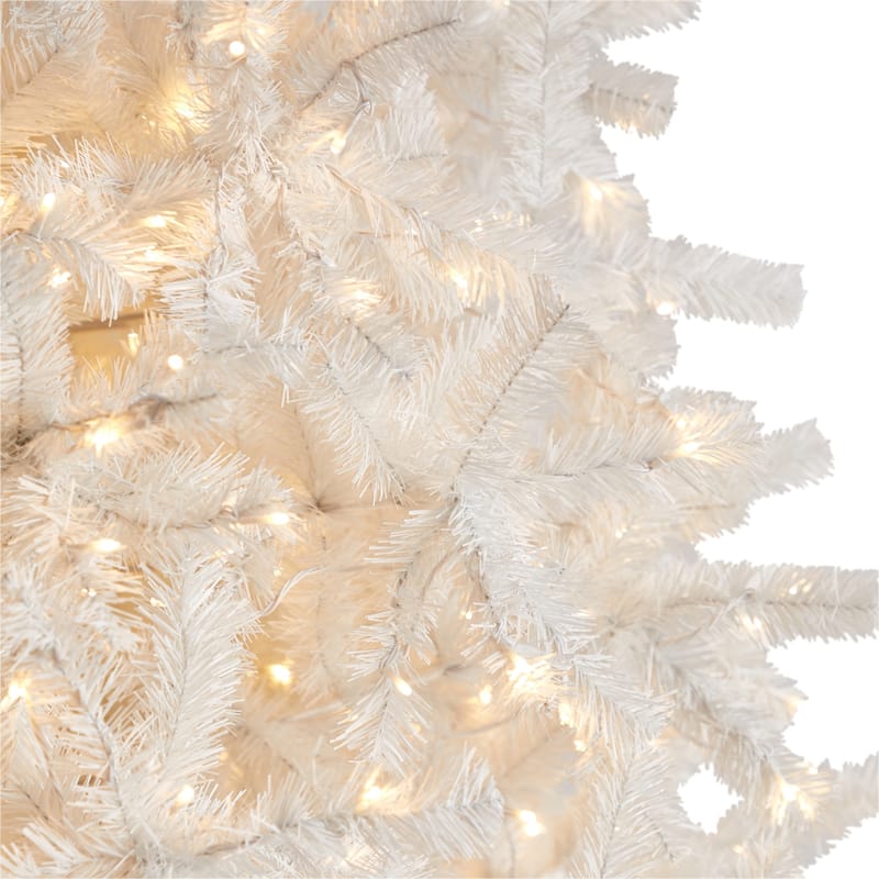 11ft. White Artificial Christmas Tree with 2720 Branches and 1000 LED Lights - Grand Holiday X-Mas Centerpiece