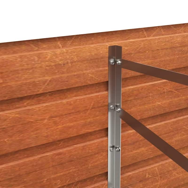 vidaXL Garden Raised Bed Outdoor Patio Backyard Planter Rusty Corten Steel