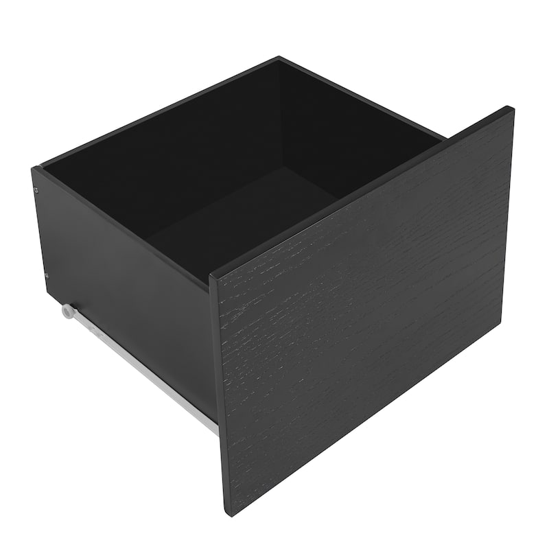 33.25" Square Wood Coffee Table with 4 Drawers