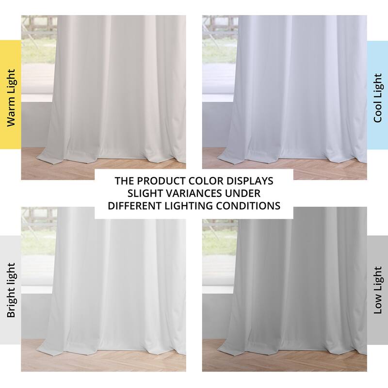 Exclusive Fabrics Simply Velvet Grommet Room Darkening Curtains for Bedroom & Living Room Curtains Pair (2 Panels))