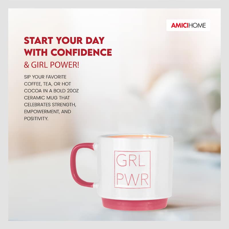 Amici Home Girl Power Mug - 20 oz