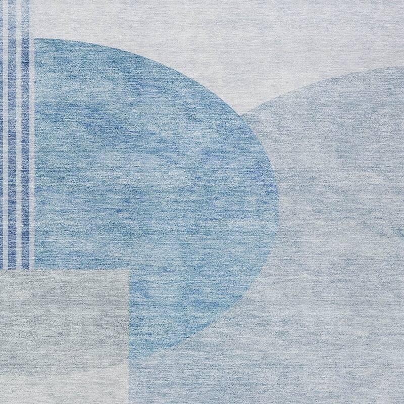 HomeRoots Geometric Transitional Rectangle Outdoor Rug