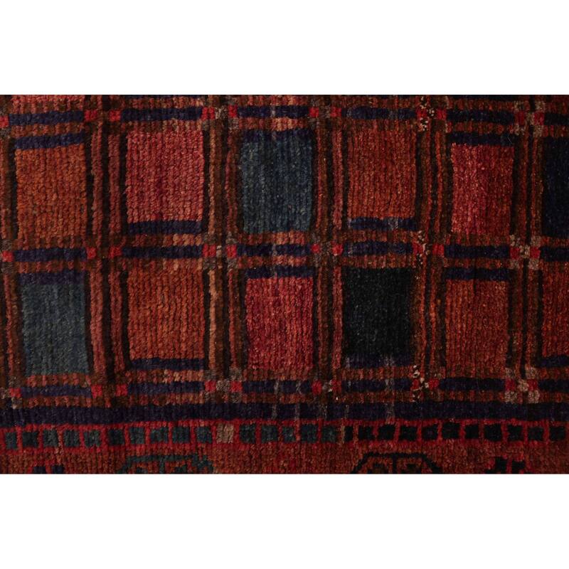 ECARPETGALLERY Hand-knotted Melis Vintage Red Wool Rug - 4'9 x 7'10