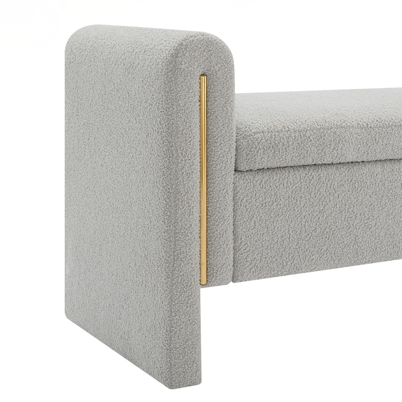 Bench with Arms and Storage,Upholstered Large Foot Rest Stool, Comfy Window Vanity Bench for Living Room,Bedroom,Dorm