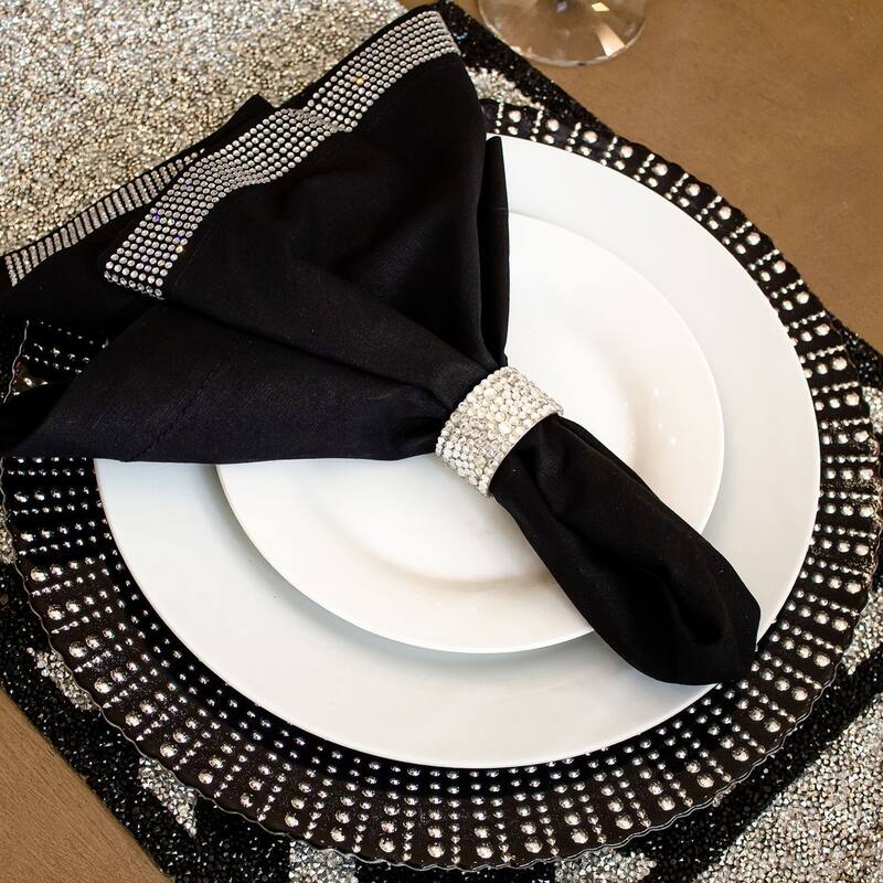 Sparkles Home Venezia Glass Charger Plate