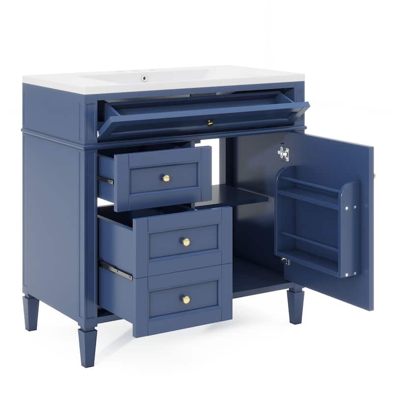 30" Bathroom Vanity with Single Sink