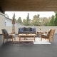 preview thumbnail 33 of 45, Cambridge Casual Lowell 5-piece Teak Wood Outdoor Conversation Set