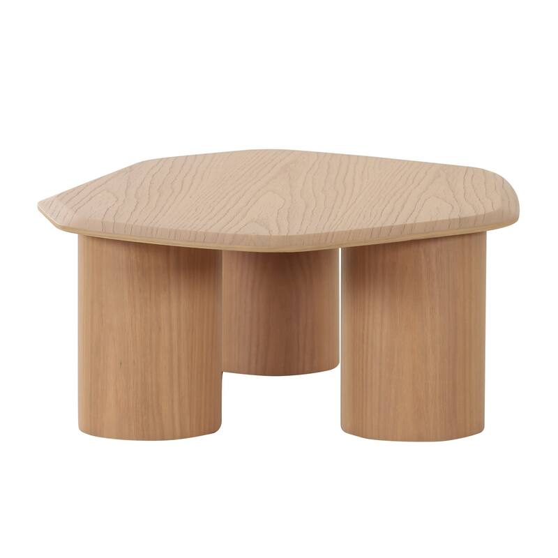 Modrest Seymour Modern White Oak Low Coffee Table