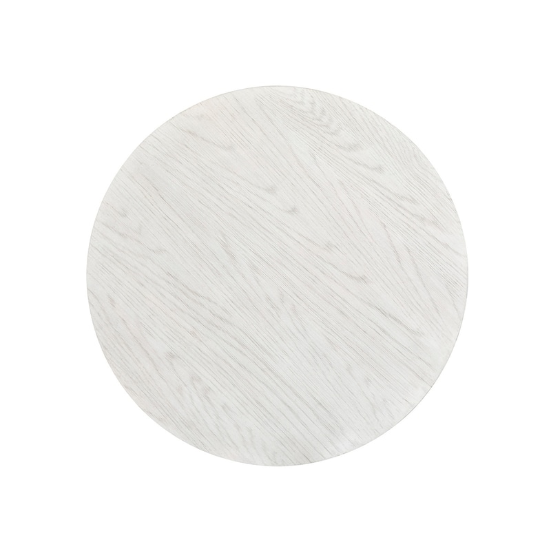 Magnussen Home Sunset Cove Moonlight Pearl Round End Table - 28''W x 28''D x 26''H