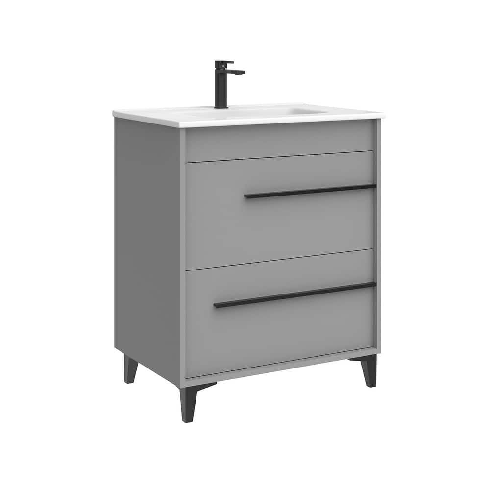 WS Bath Collections Lotus C70F Lotus 30" Free Standing Single Basin