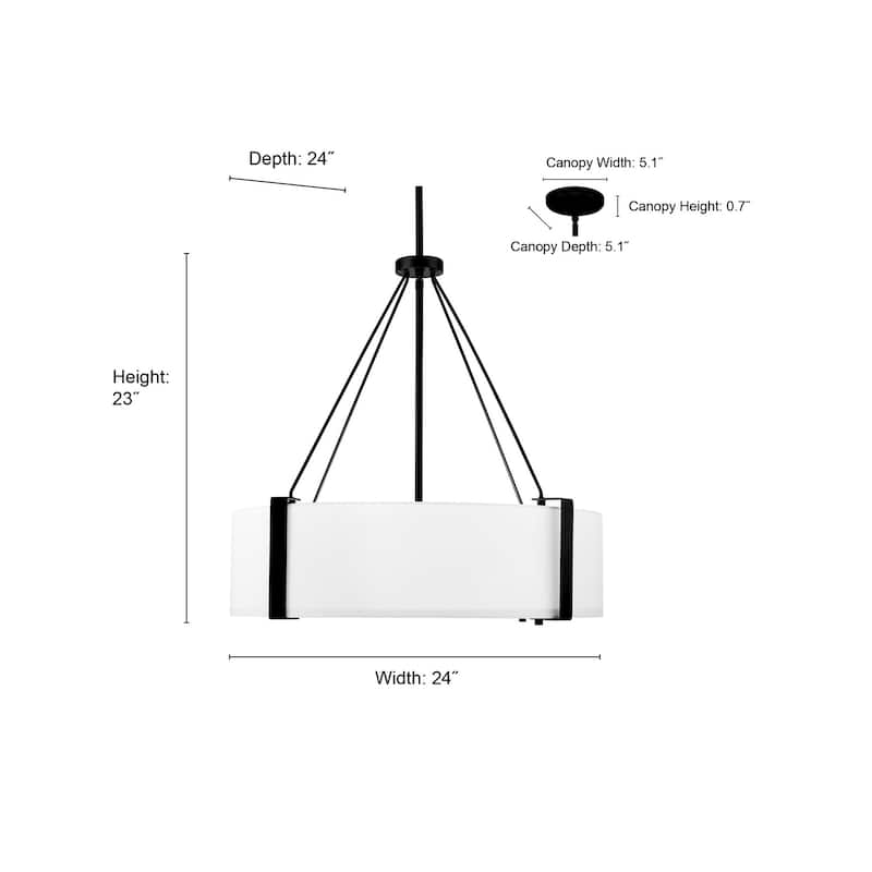 Millennium Lighting 28203 Telfar 3 Light 24" Wide Pendant