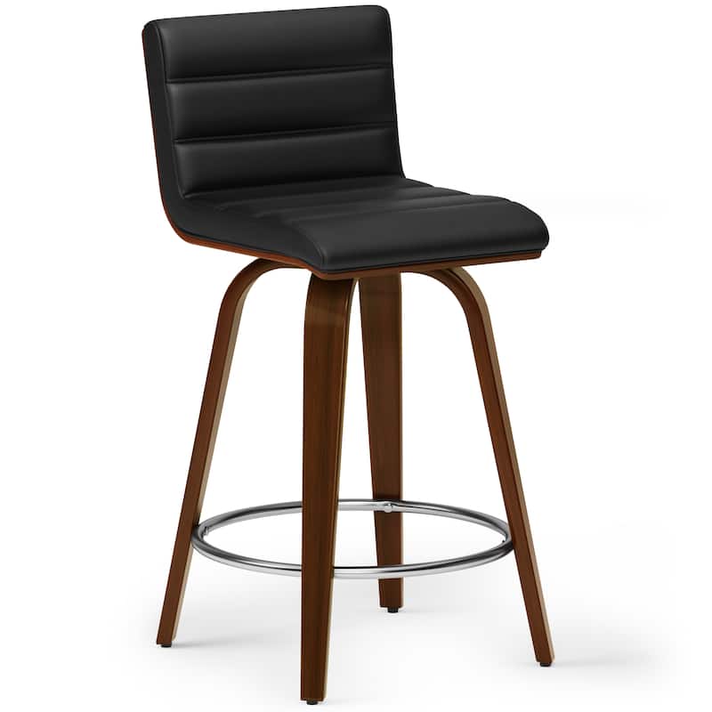 WYNDENHALL Madigan Mid Century Modern Counter Height Stool - 18.9" D x 16.9" W x 34.7" H