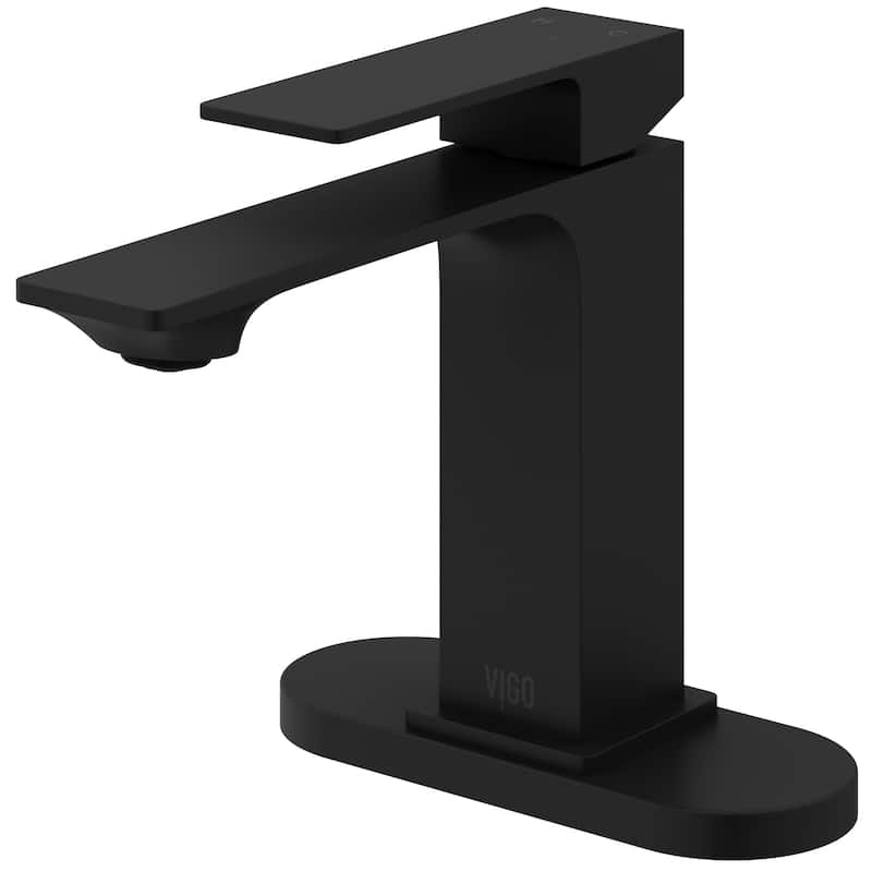 VIGO Dunn 6" H Single Handle Single Hole Bathroom Faucet