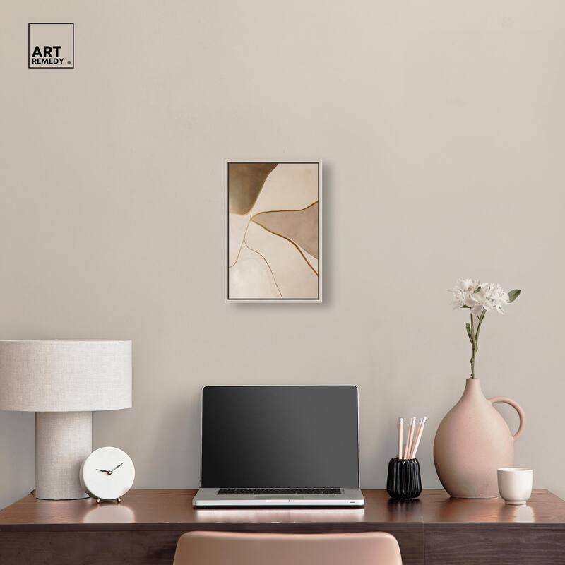 Taupe Terrain II Canvas by Art Remedy