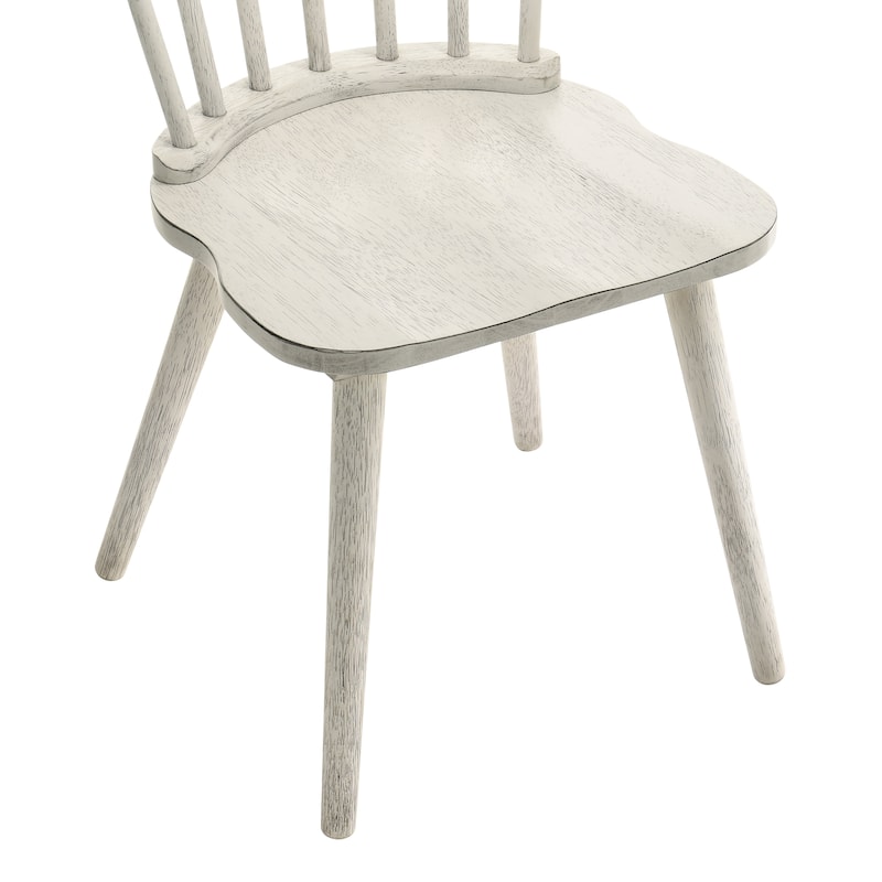 2 Pieces Set Dining Side Chair Rustic Modern Farmhouse Design Retro Design Easy to Assembly