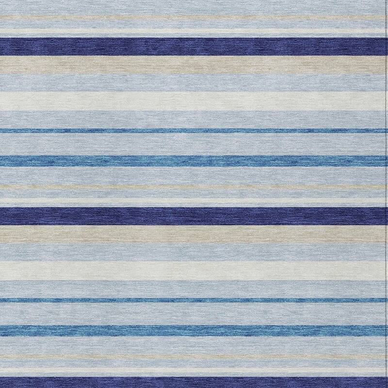 HomeRoots Striped Transitional Rectangle Outdoor Rug