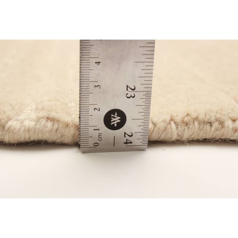 Kashkuli Gabbeh Cream Rug 4'0" x 3'11" - 4'0 x 3'11