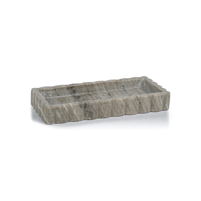 Baffin Intricate Scallop Marble Tray