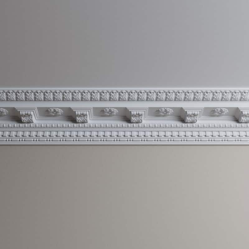 5 1/2"H x 6"P x 8 1/8"F x 96"L Leia Crown Moulding - 1-Pack