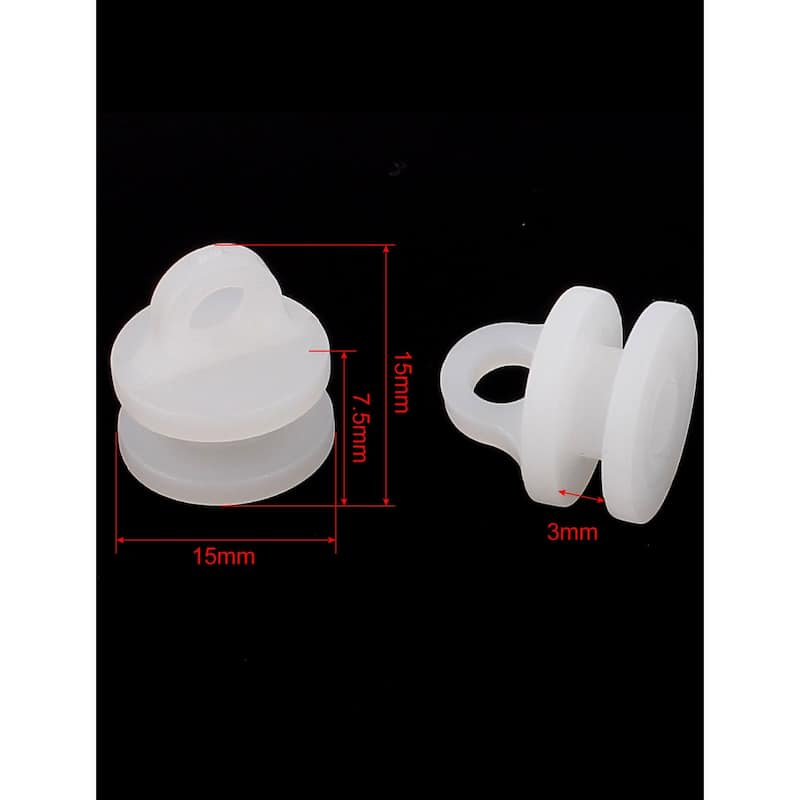 10pcs Plastic Window Curtain Track Carrier Slide Wheels Rollers White