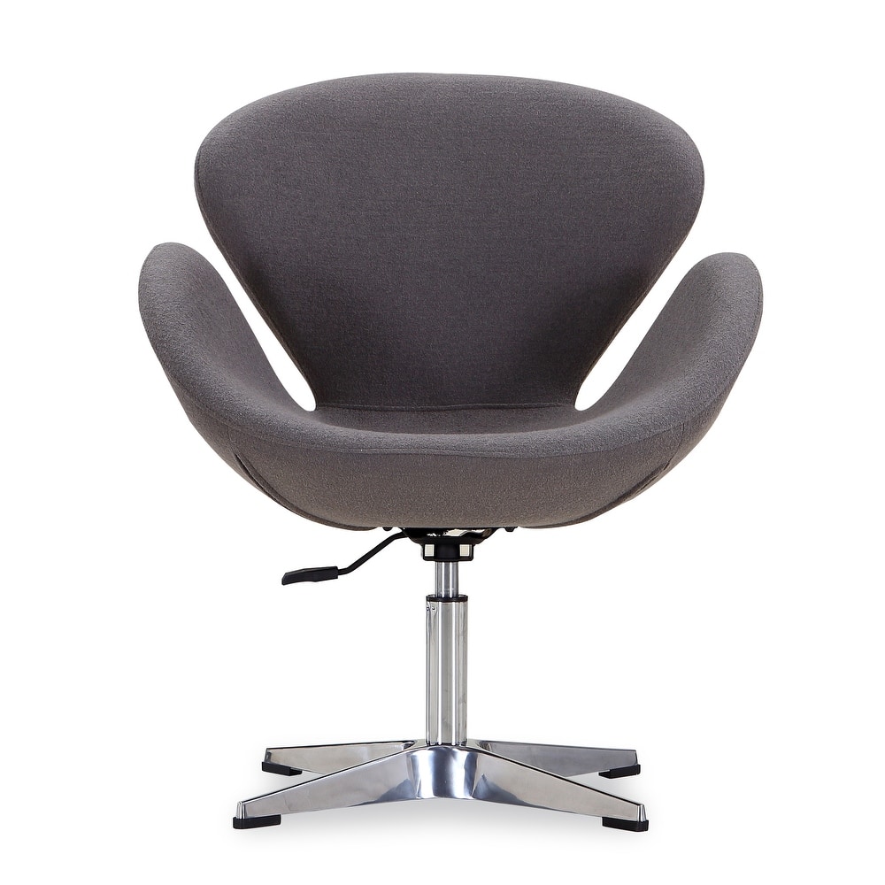Raspberry Contemporary Adjustable Swivel Chair