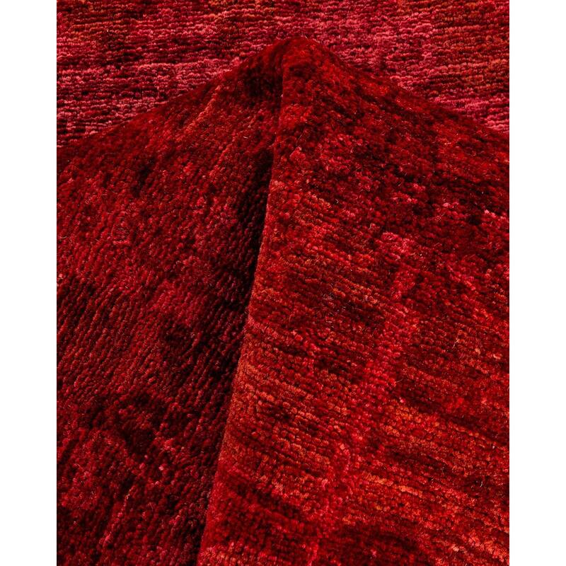 Overdyed, One-of-a-Kind Hand-Knotted Area Rug - Brown - 2' 7" x 9' 7"