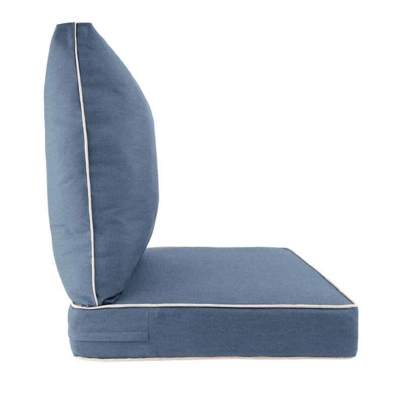 Sunbrella Contrast Corded Deep Seat Cushion by Austin Horn Classics