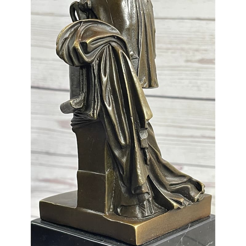 Napoleon Bonaparte Bronze Metal Statue Sculpture On Marble Base