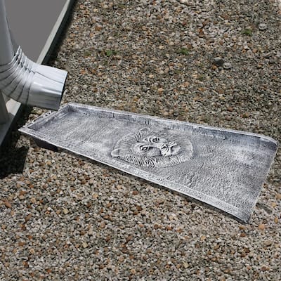 Lion Cast Aluminum Downspout Gutter 24 in. Splash Block