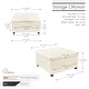 preview thumbnail 14 of 24, Porthos Home Jara Faux Leather Flip Top Square Storage Ottoman