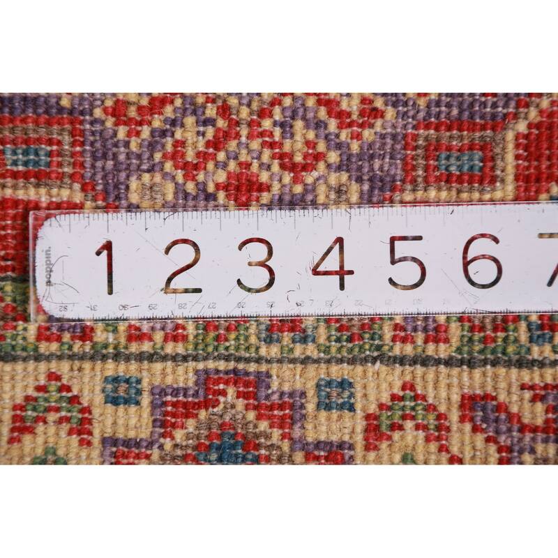 Geometric Kazak Oriental Foyer Rug Traditional Handmade Wool Carpet - 2'0"x 3'0"