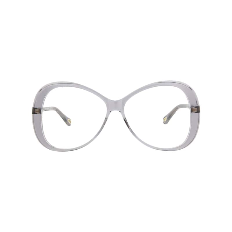 Chloé Round-Frame Bio Acetate Optical Frames - Grey Grey Transparent - Grey