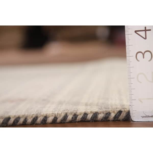 Striped Gabbeh Indian Area Rug Handmade Wool Carpet 3'1"x 4'10" Bed